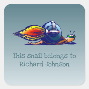 This Rocket Snail belongs to Square Sticker