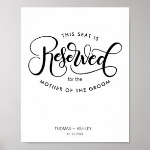 This seat is reserved for - Personalized Poster