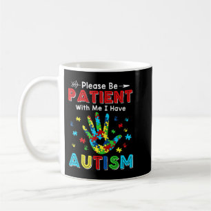 This shirt feature autism puzzle pieces makes the coffee mug