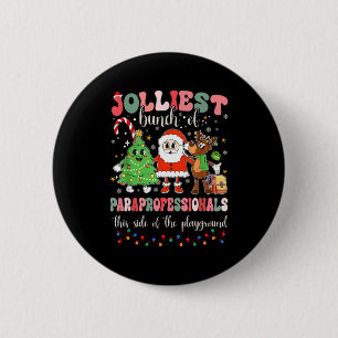 This Side Of The Playground Cute Merry Paras  2 Inch Round Button