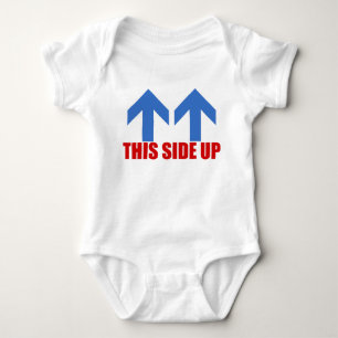 This side up. baby bodysuit