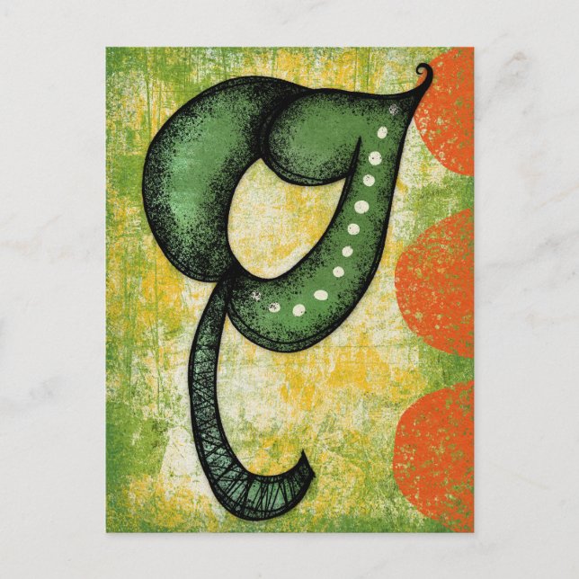 This Singular Leaf Postcard (Front)