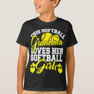 This Softball Grandma Loves Her Softball Girls Sof T-Shirt