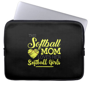 This softball mom loves her Softball Girls Laptop Sleeve