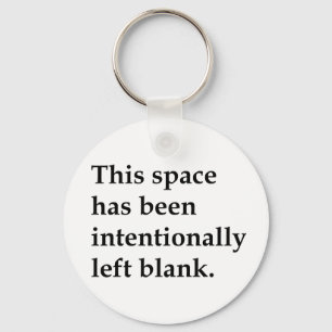 This Space Blank Keychain