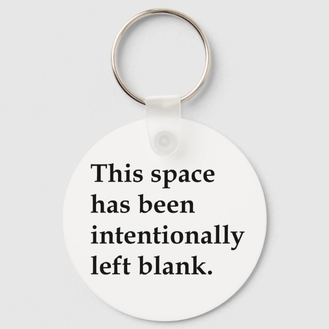 This Space Blank Keychain (Front)