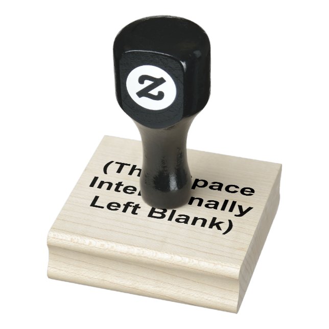 This Space Intentionally Left Blank Rubber Stamp (Stamp)