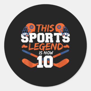 This Sports Legend Is Now 10 Classic Round Sticker