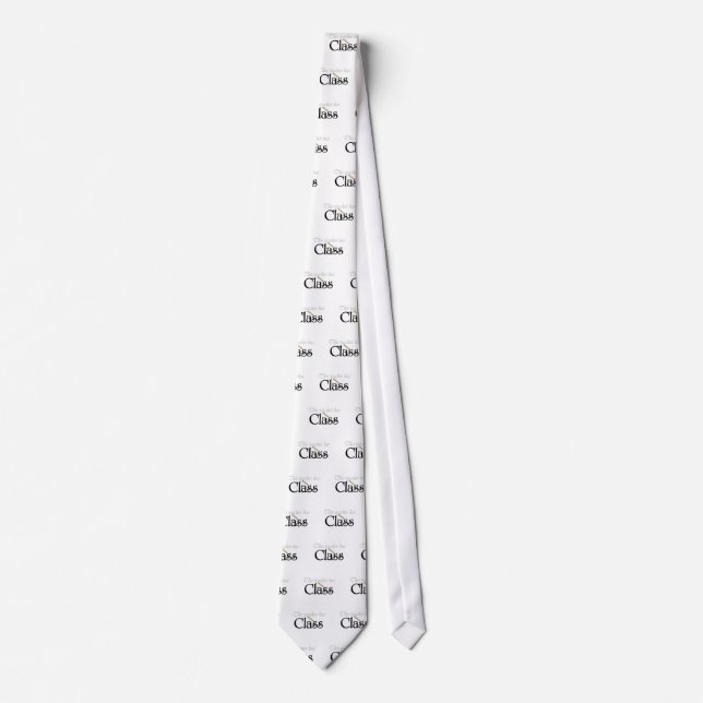 This Teacher Has Class Tshirts and Gifts Tie (Front)
