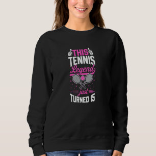 This Tennis Legend Just Turned 15 Tennis Themed Bi Sweatshirt