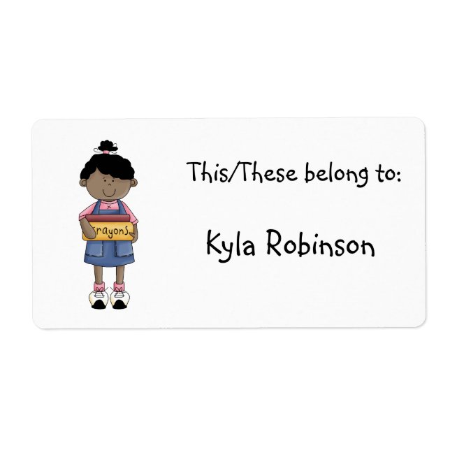 This/These belong to:-Personalize Item+Name (Front)