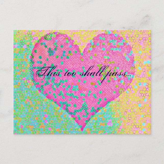 This too shall pass postcard (Front)