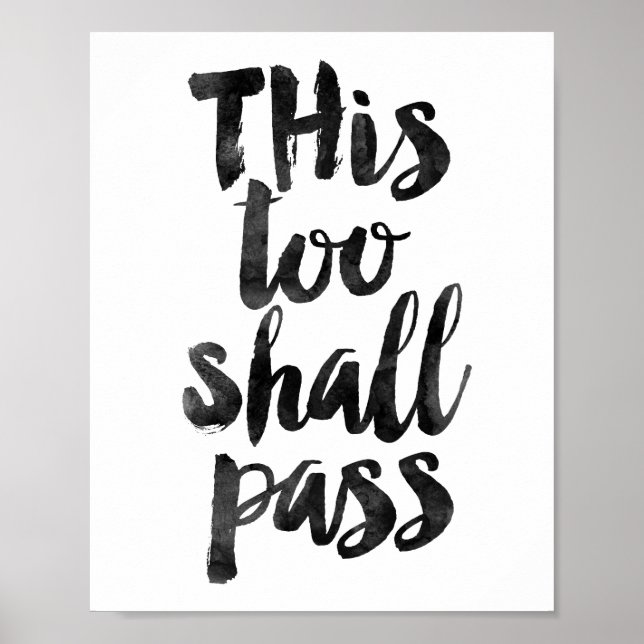 This Too Shall Pass Poster (Front)