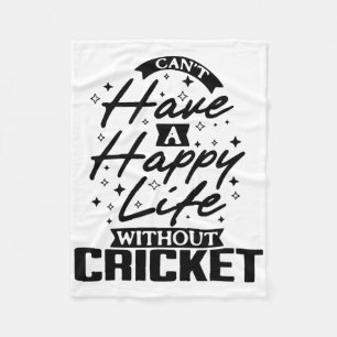 This Unique Design Is An Ideal Choice For Cricket  Fleece Blanket