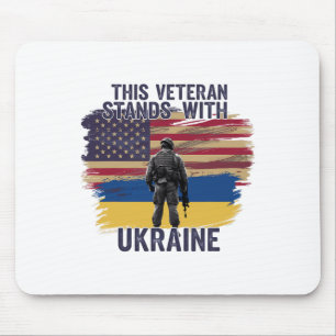 This Veteran Stands With Ukraine 10 Mouse Pad