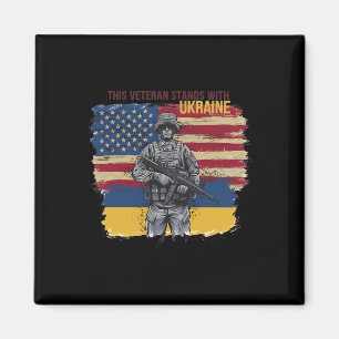 This Veteran Stands With Ukraine 12 Magnet