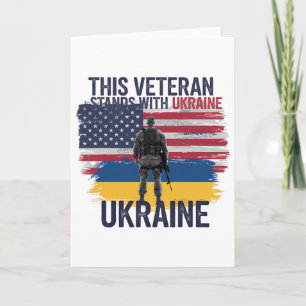 This Veteran Stands With Ukraine 2 Card