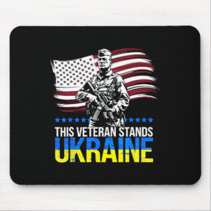 This Veteran Stands With Ukraine 3 Mouse Pad