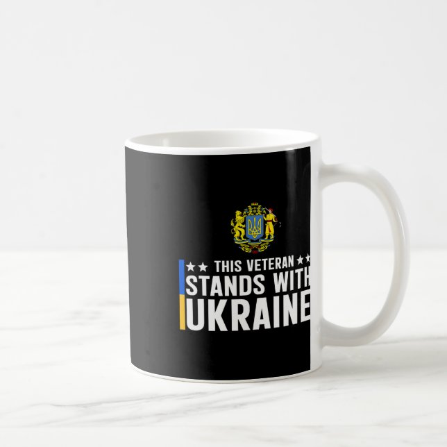 This Veteran Stands With Ukraine 5  Coffee Mug (Right)