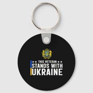 This Veteran Stands With Ukraine 5 Keychain