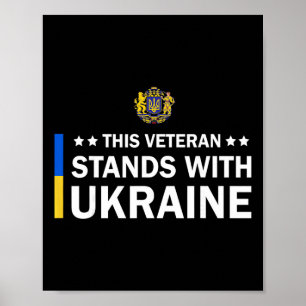 This Veteran Stands With Ukraine Poster