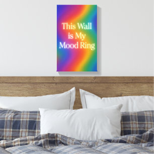 This Wall is My Mood Ring   Gradient Colour Canvas Print