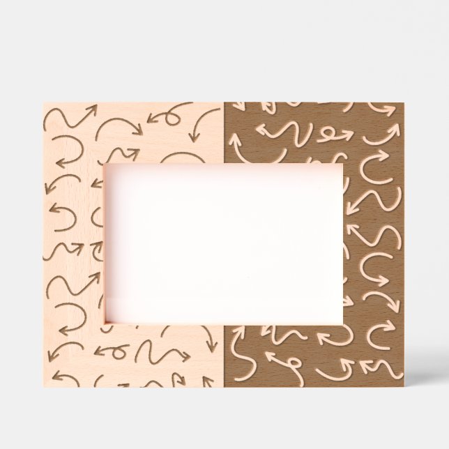 This Way Etched Wooden Frame Engraved Frames (Front)