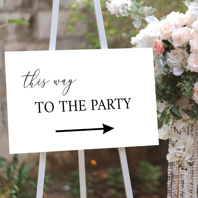 This way to the party sign  (Creator Uploaded)