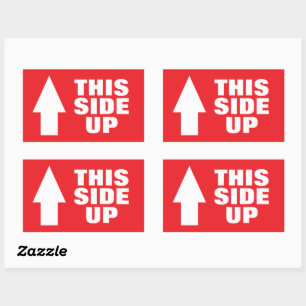 This way up arrow stickers for moving or shipping