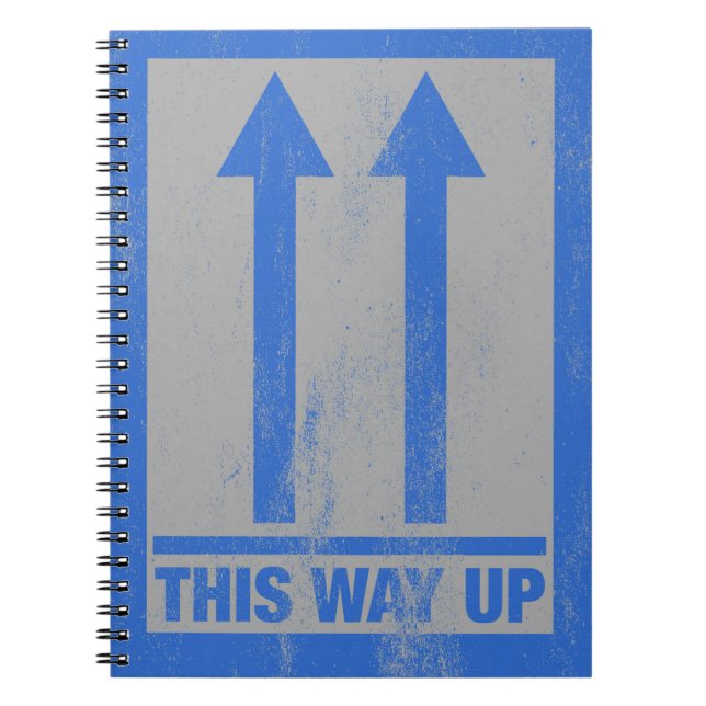 This way up sign notebook (Front)