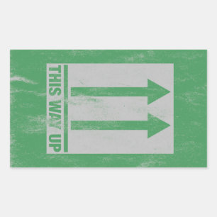This way up sign sticker