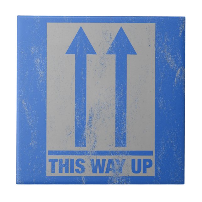 This way up sign tile (Front)