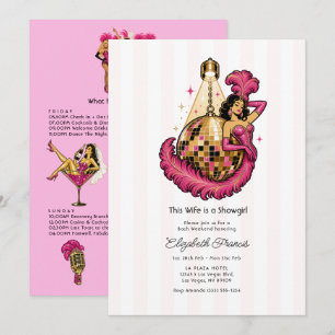 This Wife is a Showgirl Las Vegas Bachelorette Invitation
