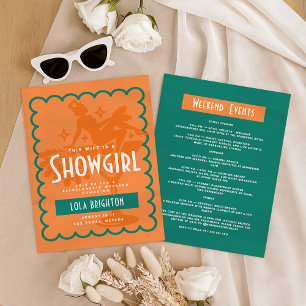 This Wife Is A Showgirl Last Show Bachelorette Invitation