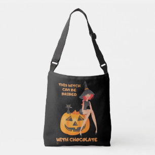 "THIS WITCH CAN BE BRIBED..." funny     Crossbody Bag