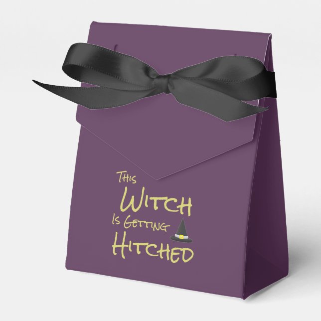 This Witch Is Getting Hitched Favor Box (Front Side)