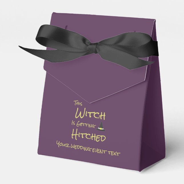 This Witch Is Getting Hitched Favor Box (Front Side)