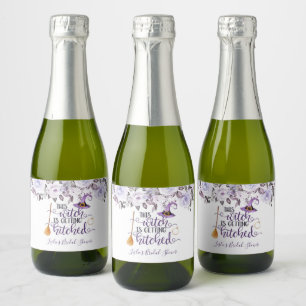 This Witch is Getting Hitched Mini Sparkling Wine  Sparkling Wine Label