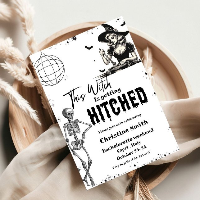 This Witch is getting HitchedBachelorette Weekend  Invitation (Creator Uploaded)