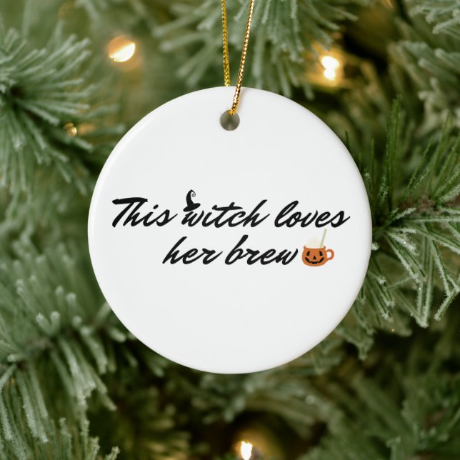 This Witch Loves Her Brew Seasonal Ornament (Tree)