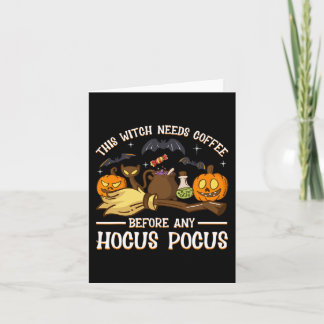 this witch needs coffee before any hocus pocus card