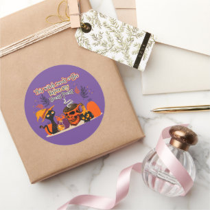 This Witch Needs Coffee Before Any Hocus Pocus Classic Round Sticker