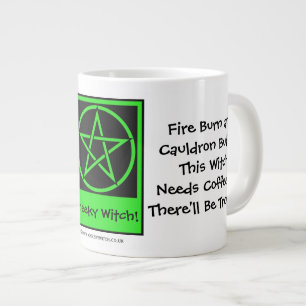 This Witch Needs Coffee JUMBO pagan wiccan mug cup