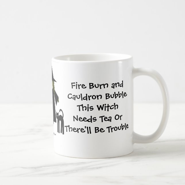 This Witch Needs Tea! Tea-addicts Cup/Mug Coffee Mug (Right)