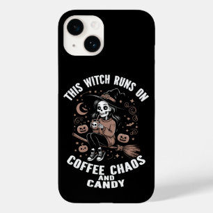 This Witch Runs on Coffee, Chaos, and Candy Case-Mate iPhone 14 Case