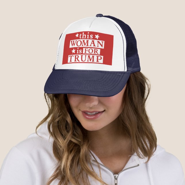 this Woman is for Trump Hat (In Situ)