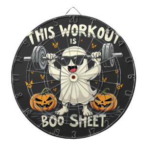 This Workout Is Boo Sheet Spooky Halloween Fitness Dartboard