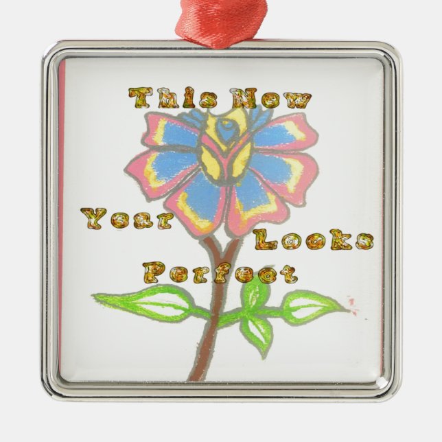 This Year Looks Perfect.jpg Metal Ornament (Front)