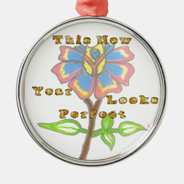 This Year Looks Perfect.jpg Metal Ornament (Front)