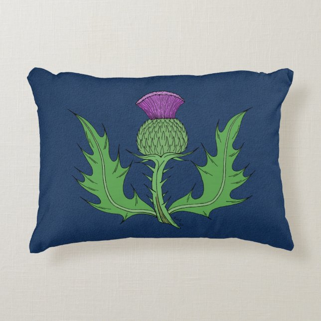 Thistle Accent Pillow (Front)
